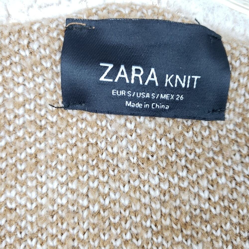 Zara Knit | Open Jacket w/Hoodie. Size Small - Picture 4 of 5